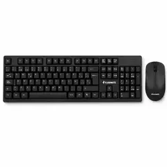 FLASHNOTE - Combo Teclado Mouse Inalambrico 2.4ghz Wireless Latinoamericano Ñ Numerico Pc Notebook Lap