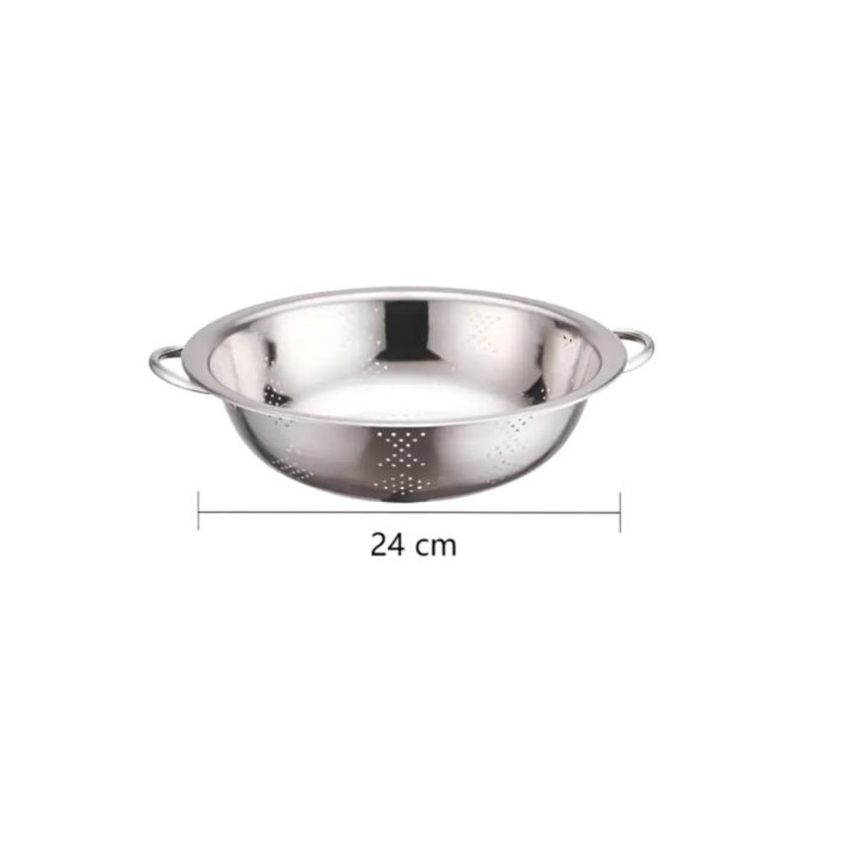 GENERICO - Colador Acero Inoxidable 24 cm