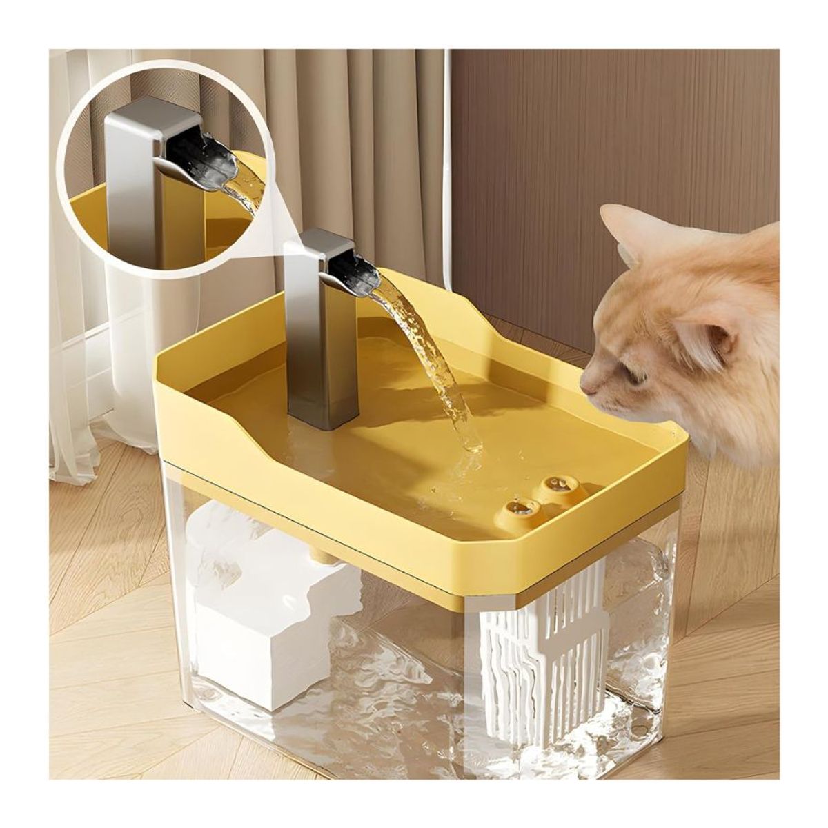 GENERICO - Fuente Bebedero Automático Para Gatos Y Perros 1.5l