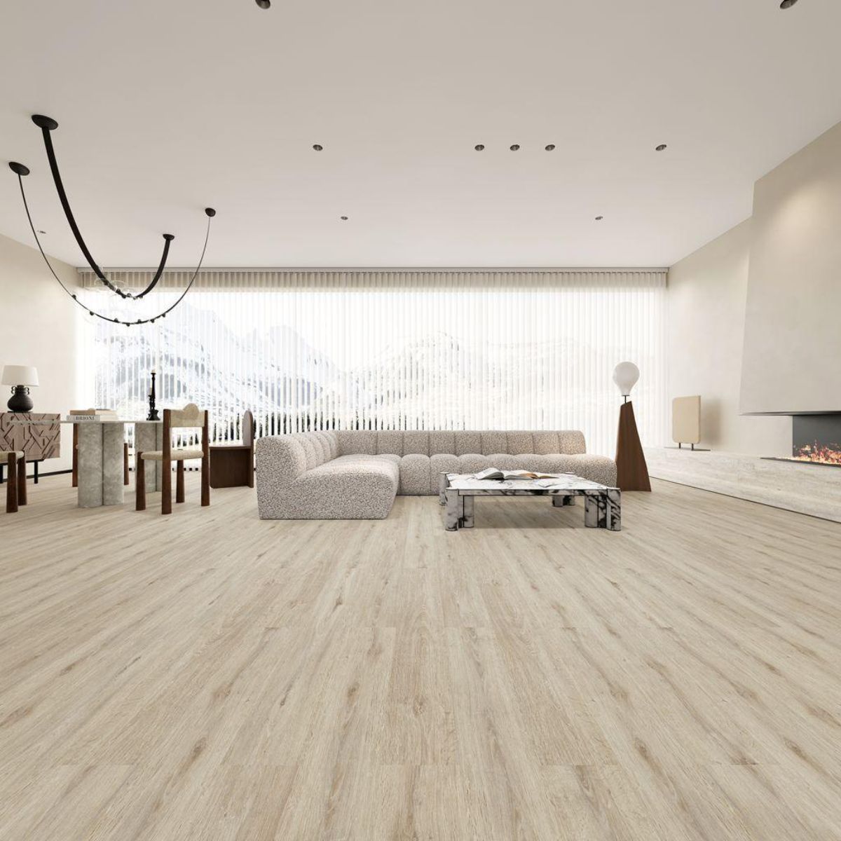 GENERICO - Piso Vinílico spc 5.5mm Rustico Gris  Satinado