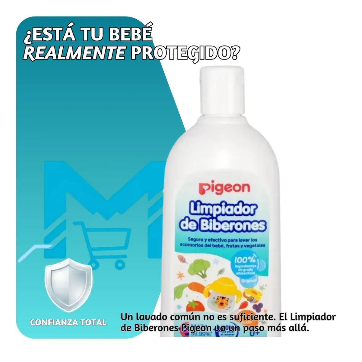PIGEON - Limpiador De Biberon Mamadera Pigeon 200ml Antibacterial