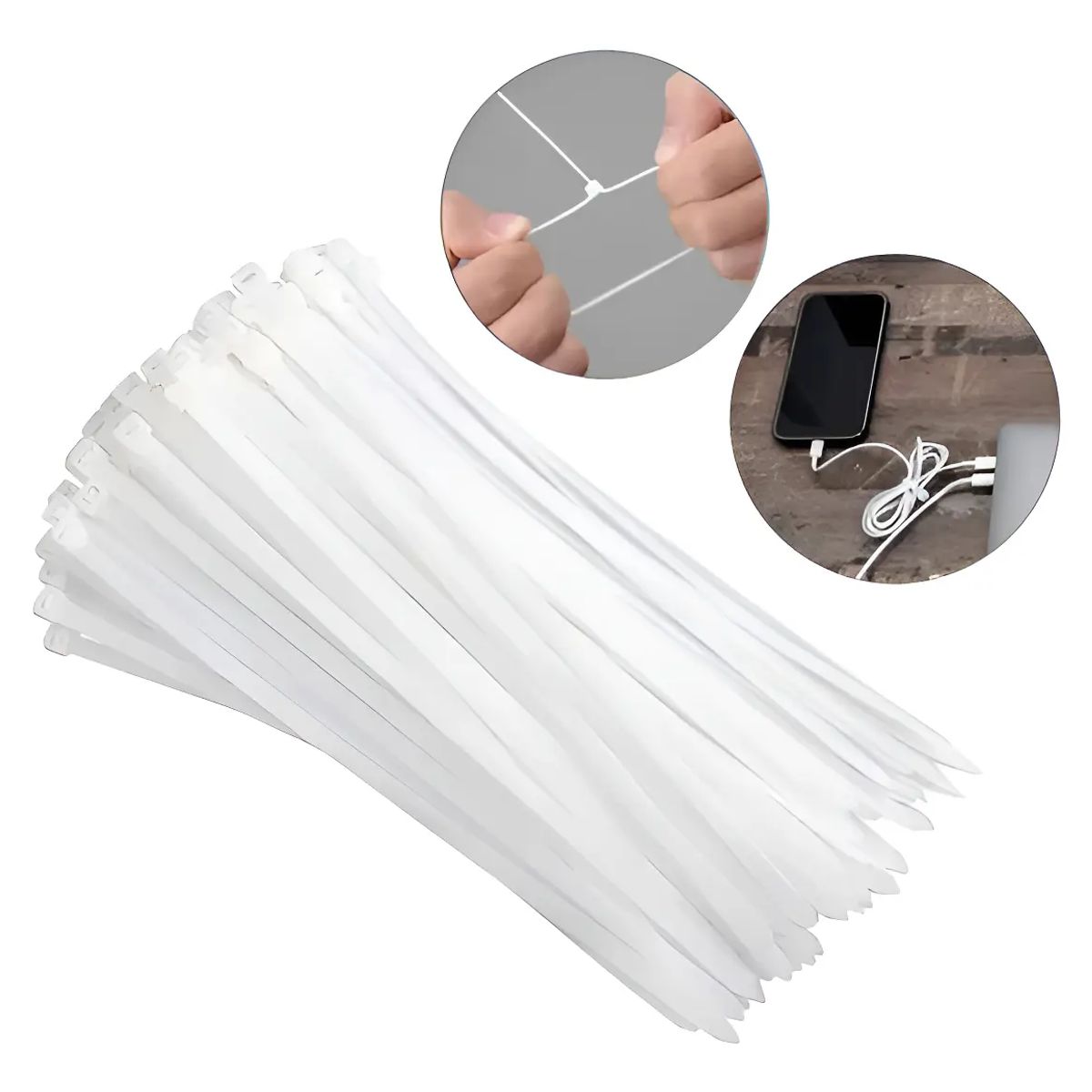MAKAWA - AMARRA PLASTICA 2.5X100MM BLANCO