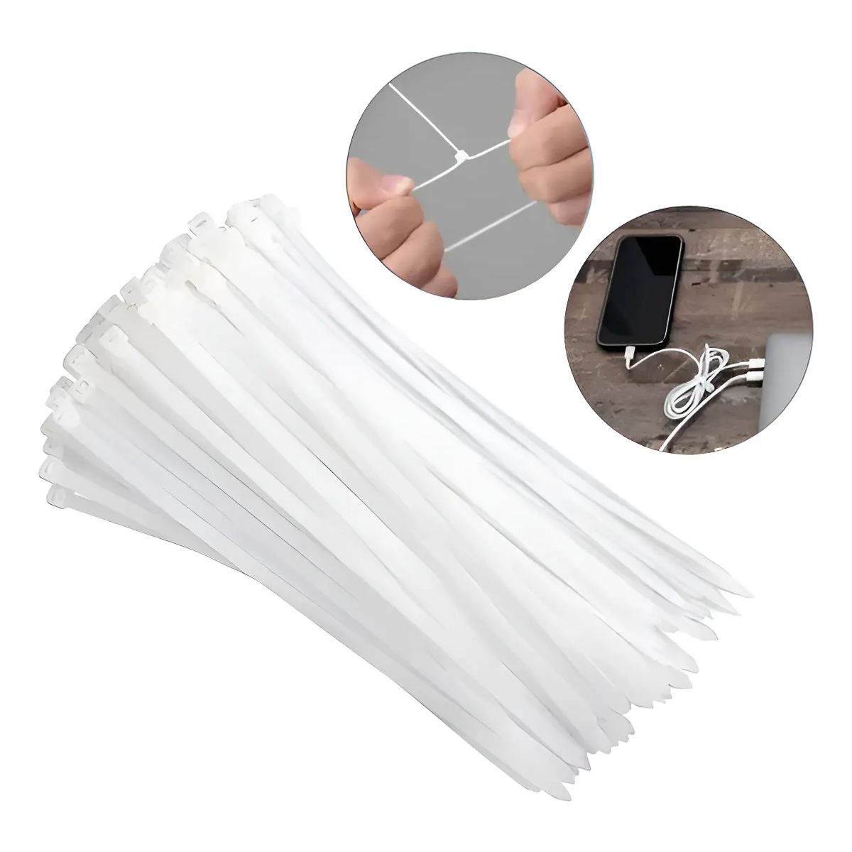 MAKAWA - AMARRA PLASTICA 2.5X100MM BLANCO