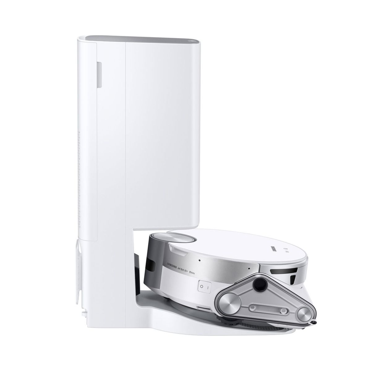 SAMSUNG - Aspiradora Robot Samsung Jetbot Ai+ Con Reconocimiento de Objetos, Camara, Sensor Lidar Y Clean Station Vr50T95735W/Zs