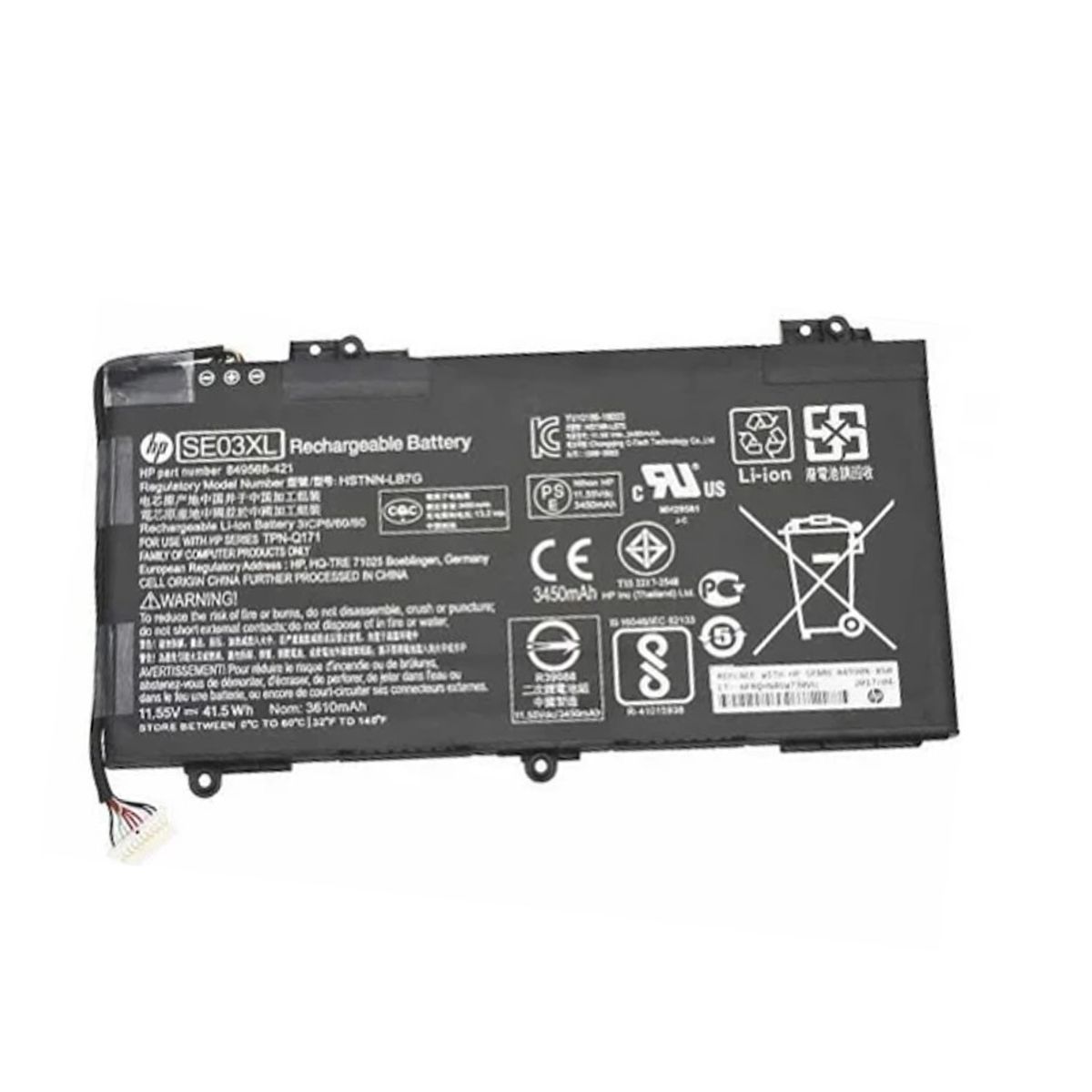 GENERICO - BATERIA PARA NOTEBOOK  HP 14-AL SE03XL  6 CELDAS