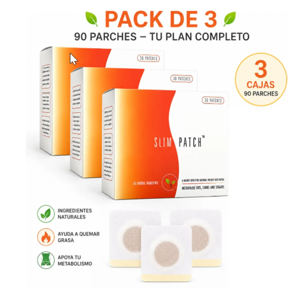 GENERICO - PACK SET  90 Días Parche Adelgazante