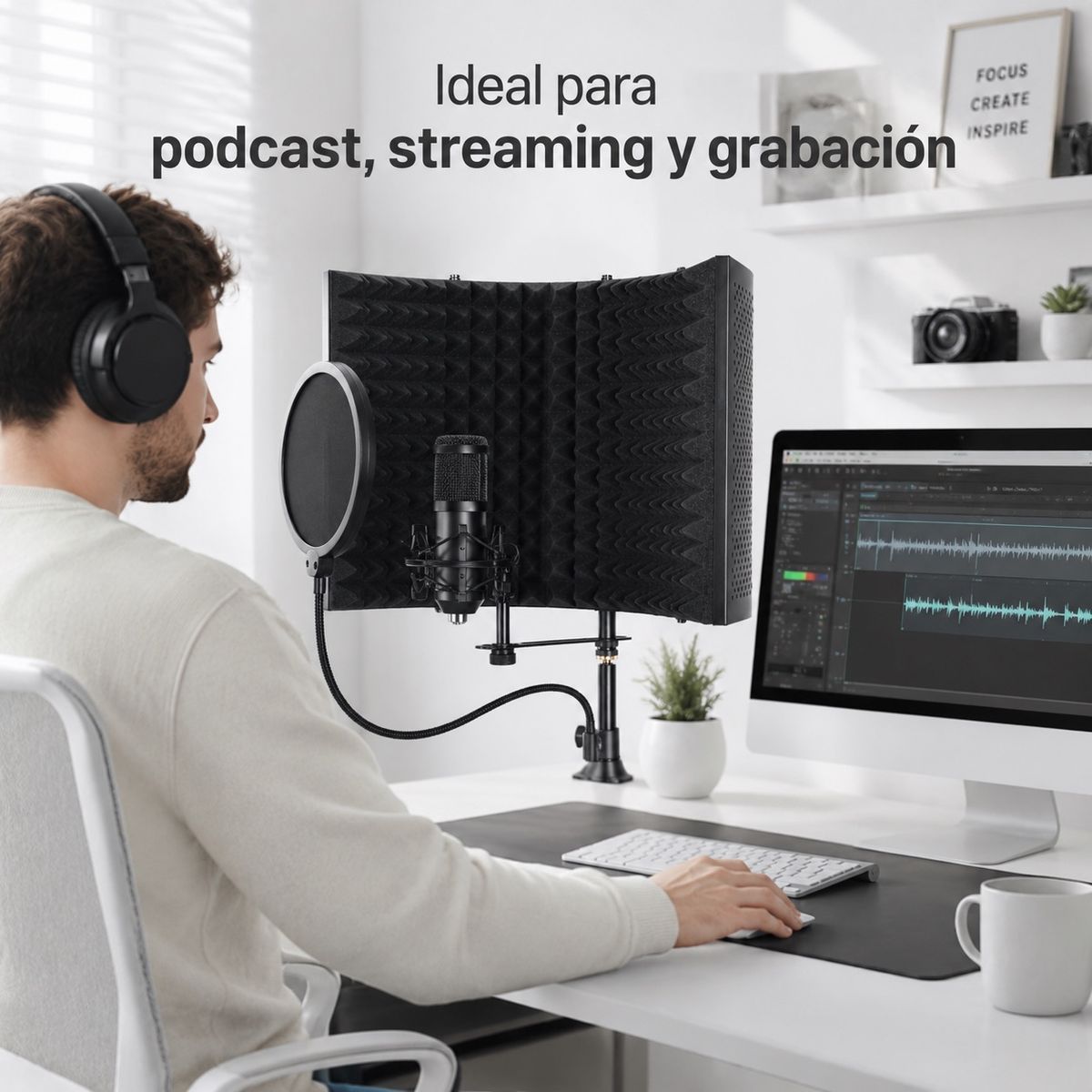 DOPA - Panel Acústico Aislador De Sonido Para Grabacion De Audio