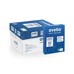 DIPISA - CAJA 10 RESMAS PAPEL BLANCO MARCA OVELLA 70GRS 500HOJAS POR RESMA
