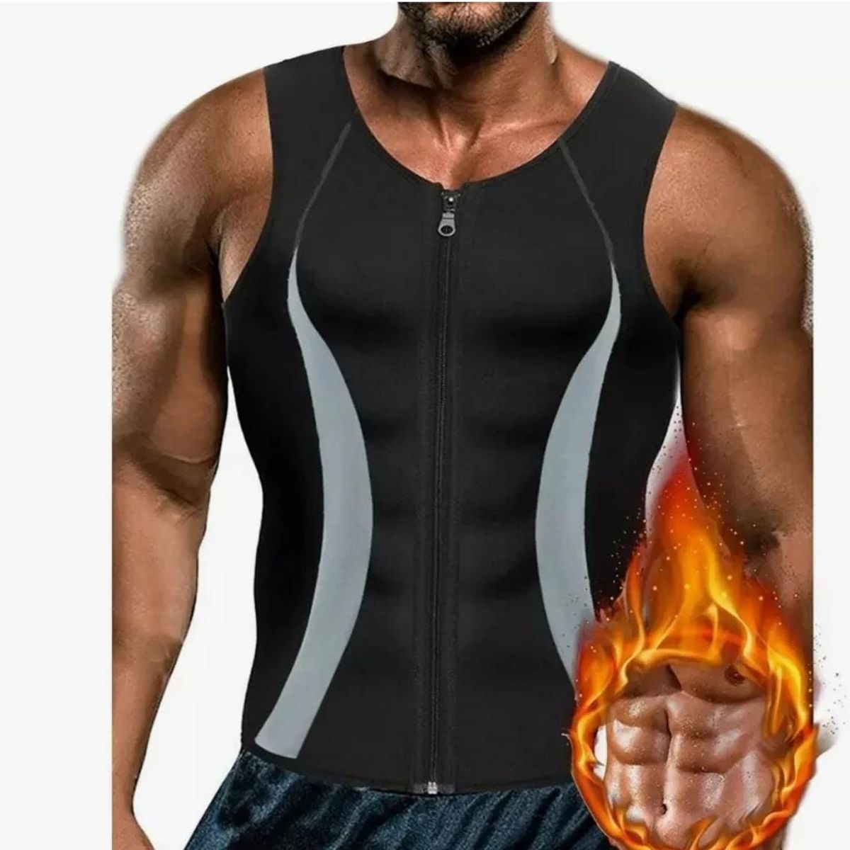 GENERICO - Polera Faja Camiseta Reductora Modeladora Térmica Neopreno