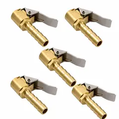 GENERICO - Cachimba Inflador De Neumaticos Para Servicentro 1/4 Imp X 5 Unidades