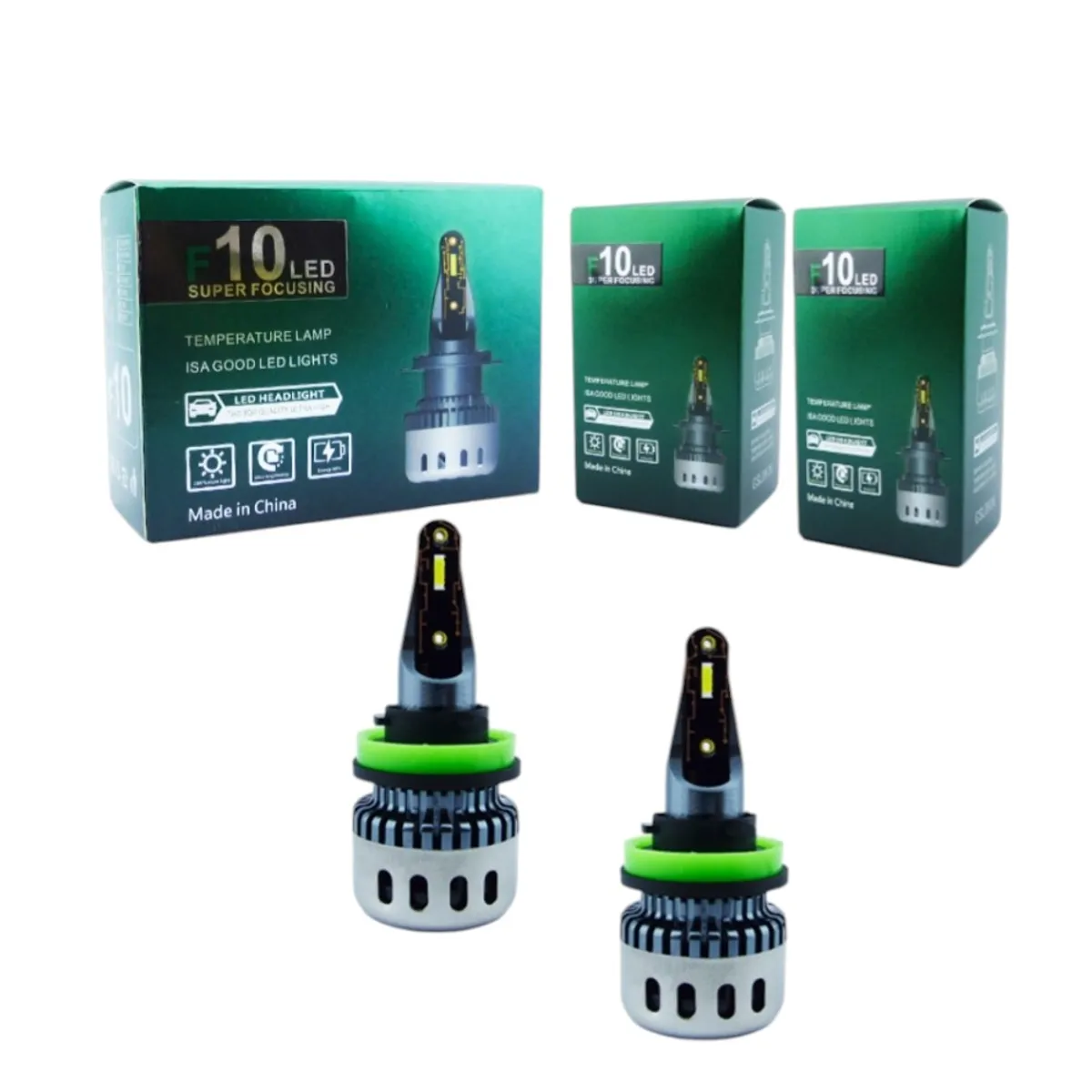 Ampolleta Kit LED H-11 F10 LED Luz Blanca Con Ventilado A 12 O 24 Volt, marca GENERICO - Foto Principal