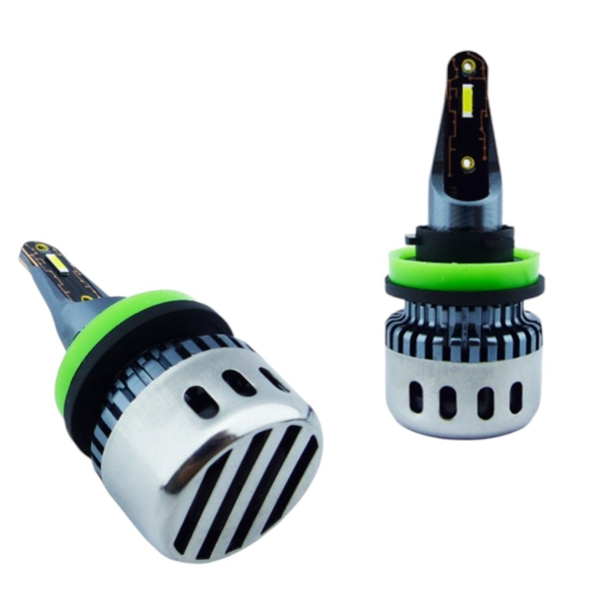 Ampolleta Kit LED H-11 F10 LED Luz Blanca Con Ventilado A 12 O 24 Volt, marca GENERICO - Foto 2