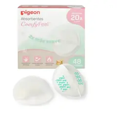 PIGEON - Protectores De Lactancia Comfy Feel Aloe Vera + Suave 48 Uni