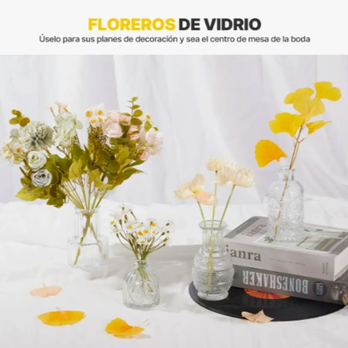 GENERICO - Juego 33 Floreros De Vidrio