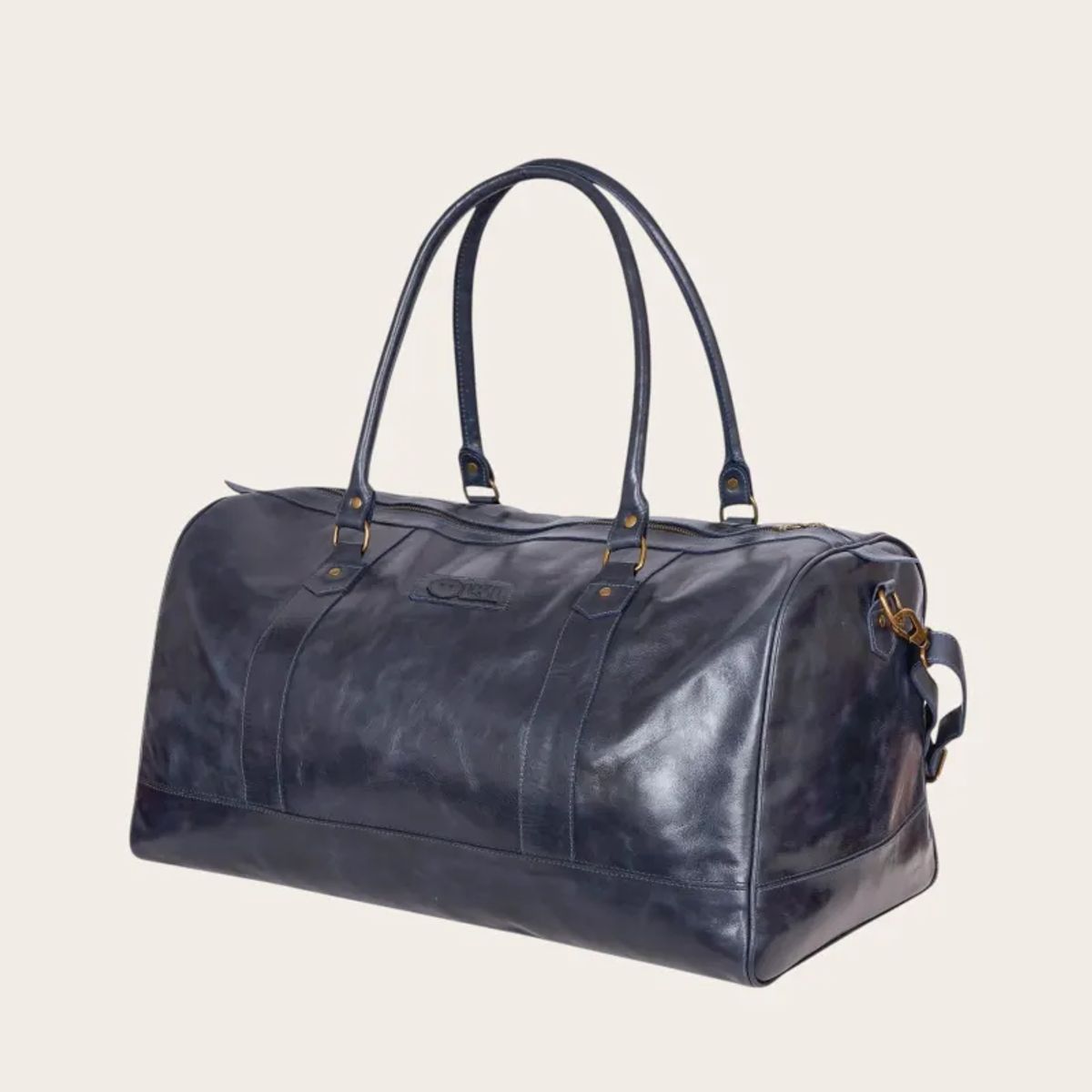 OLKI - Bolso de Viaje en Cuero Natural Futaleufu OLKI - Azul