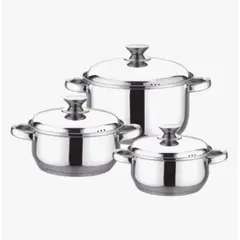 GENERICO - Batería De Cocina Acero 6 piezas