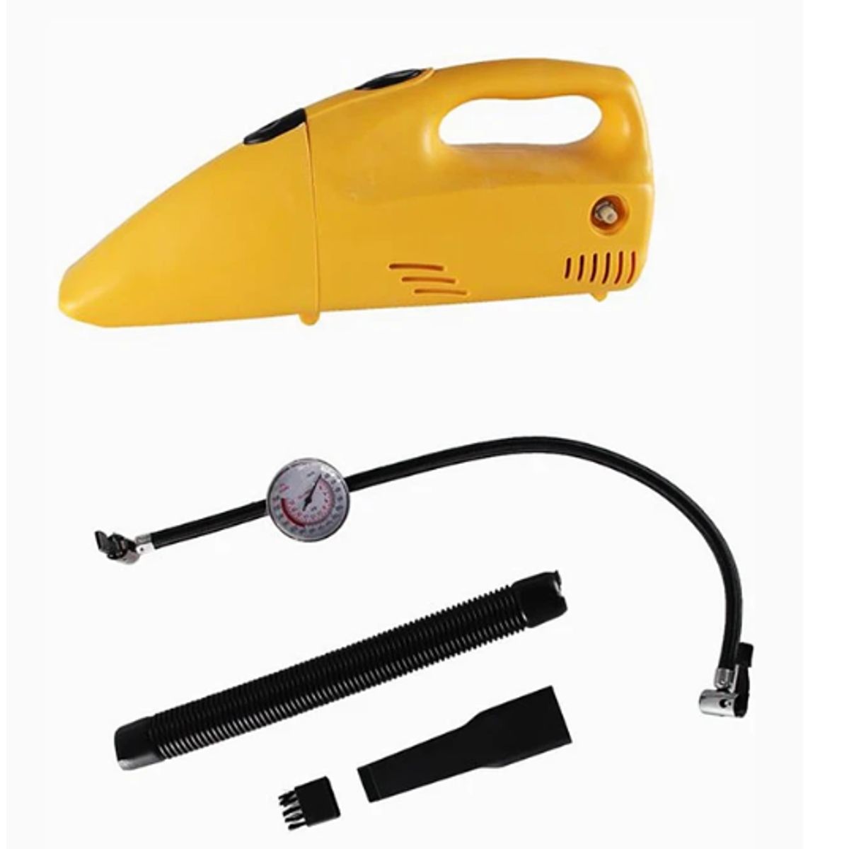 GENERICO - Compresor de Aire Portátil 2 en 1 con Aspiradora 12V