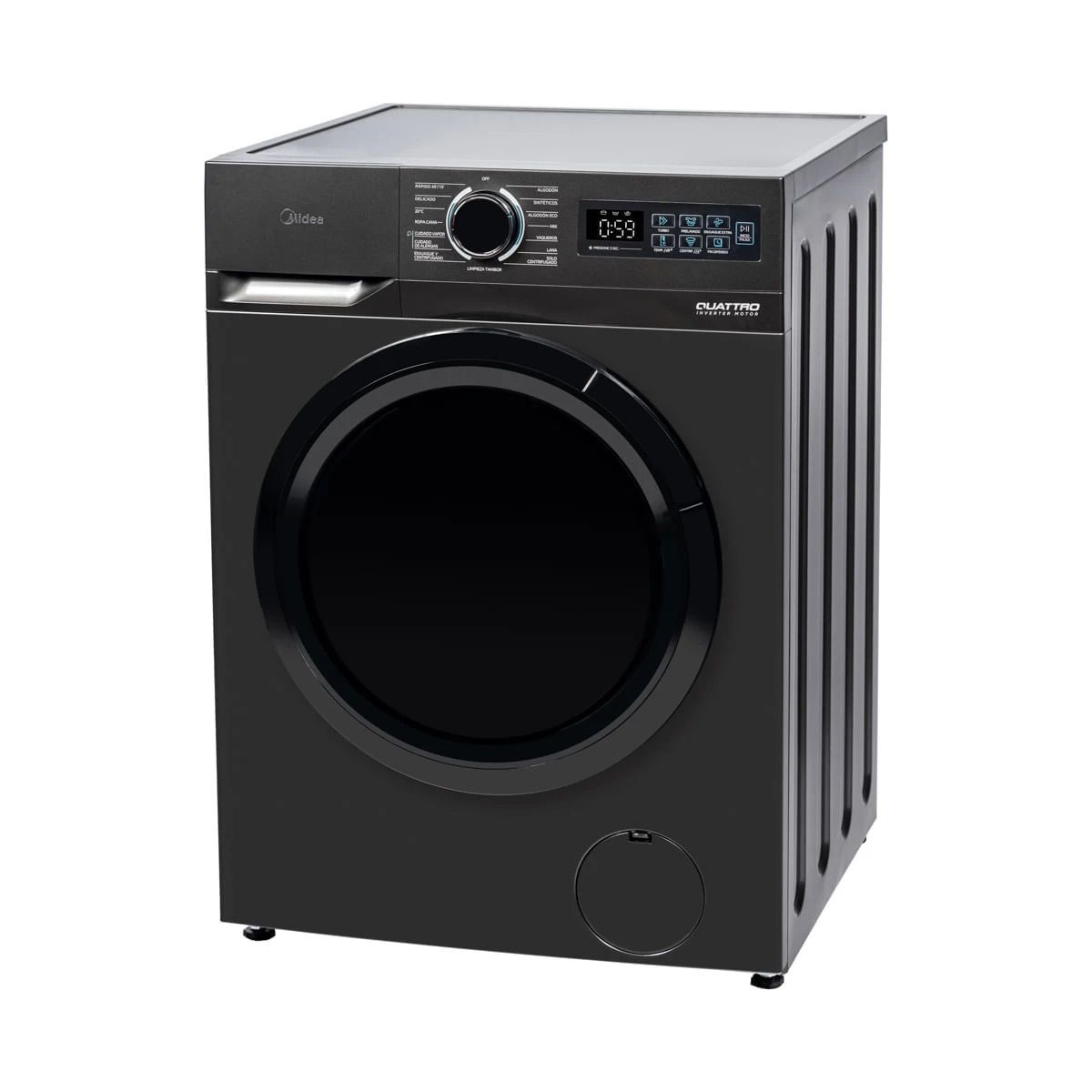 MIDEA - Lavadora Frontal Midea 12 kg con Motor Inverter Quattro