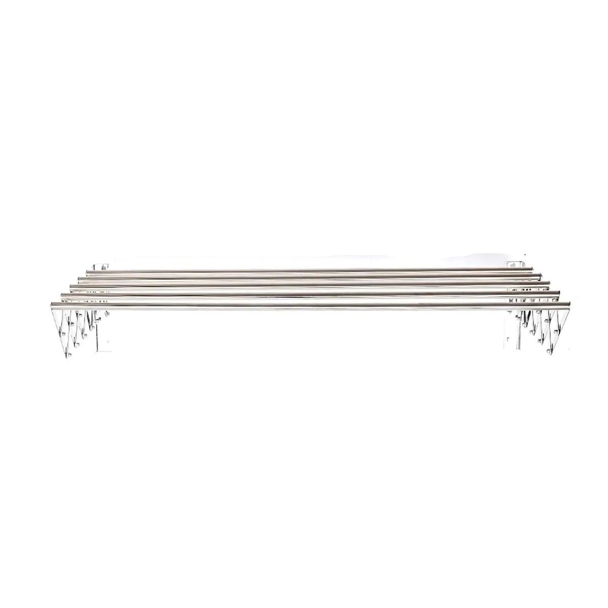 GENERICO - Toallero De Baño Retráctil De Acero Inoxidable 5 Polos 80cm BELUG
