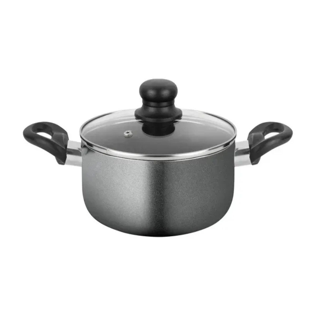GENERICO - Olla Arrocera De 24 Cm Con Antiadhrente Gourmet Negro BELUG
