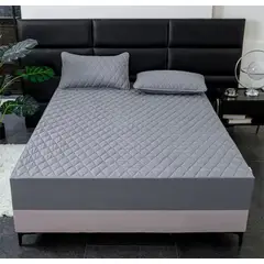 GENERICO - CUBRE COLCHON IMPERMEABLE UNICOLOR KING 200CM X 200CM + FUNDA DE ALMOHADA