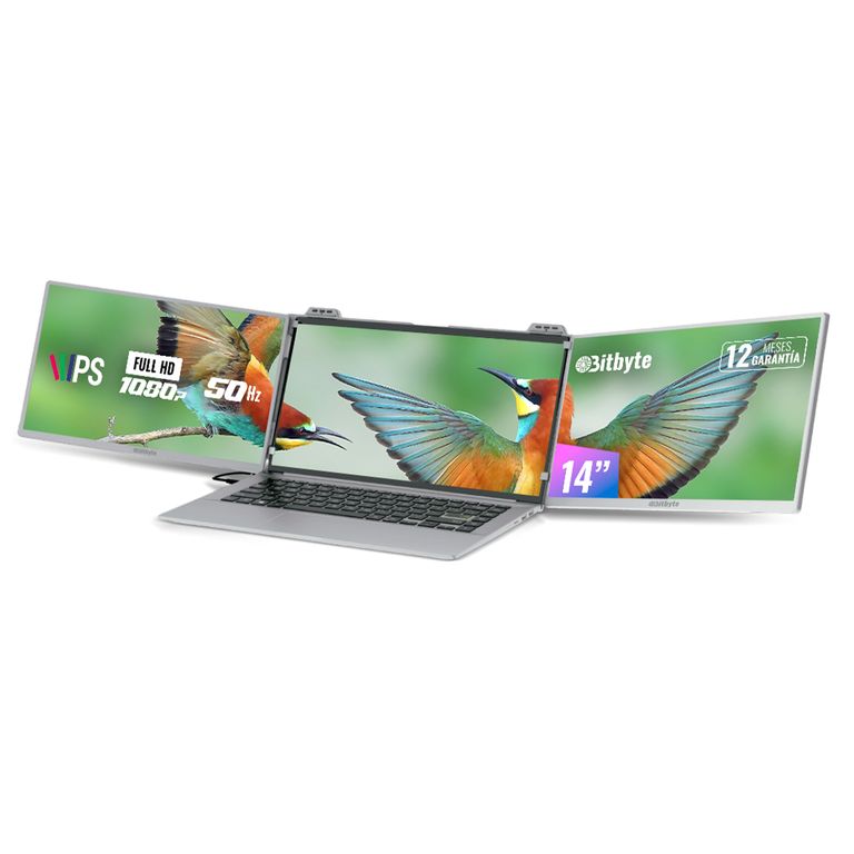 Monitor Portátil Doble Pantalla Bitbyte 14 Full Hd