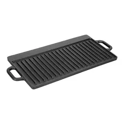 GENERICO - 2 En 1 Plancha Churrasquera Reversible Hierro Fundido 50cm BELUG