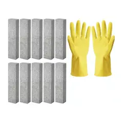 GENERICO - 10 Pzs Limpiador De Inodoro Wc Piedra Pomez Quita Sarro Agua BELUG