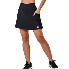 VESTEM - Falda Deportiva Space Negra con calzas y bolsillos by Brasil soo Glam
