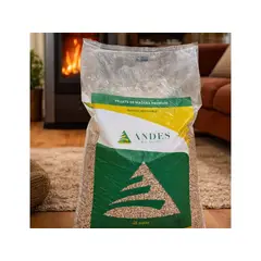 GENERICO - Bio Pellet Premium para Calefacción Andes Bio Pellets Saco 15 kg
