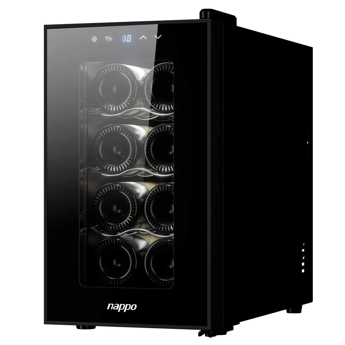 NAPPO - Cava de Vinos Nappo Termoeléctrica 8 Botellas Panel Touch