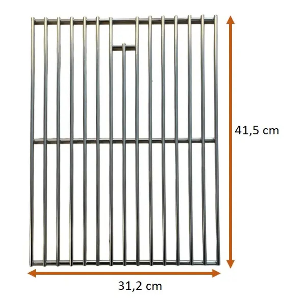 KING GRILL - Rejilla de acero inoxidable para parrilla