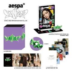 GENERICO - Aespa - The 3rd Mini Album MY WORLD Acrylic Stand Box KARINA Set