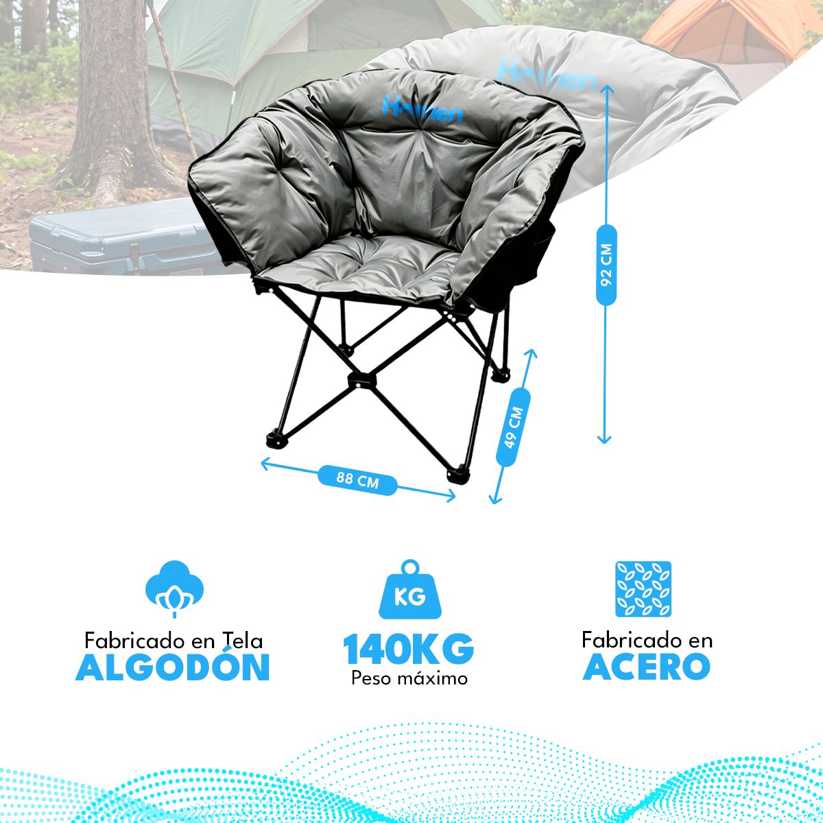 HOMEN - Silla Camping Plegable Pro Homen