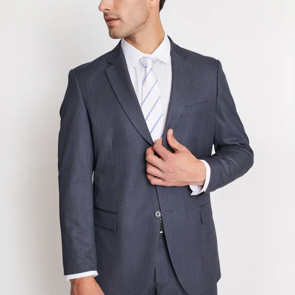 MAVIANNI - Traje Formal Hombre Regular Twill Marengo