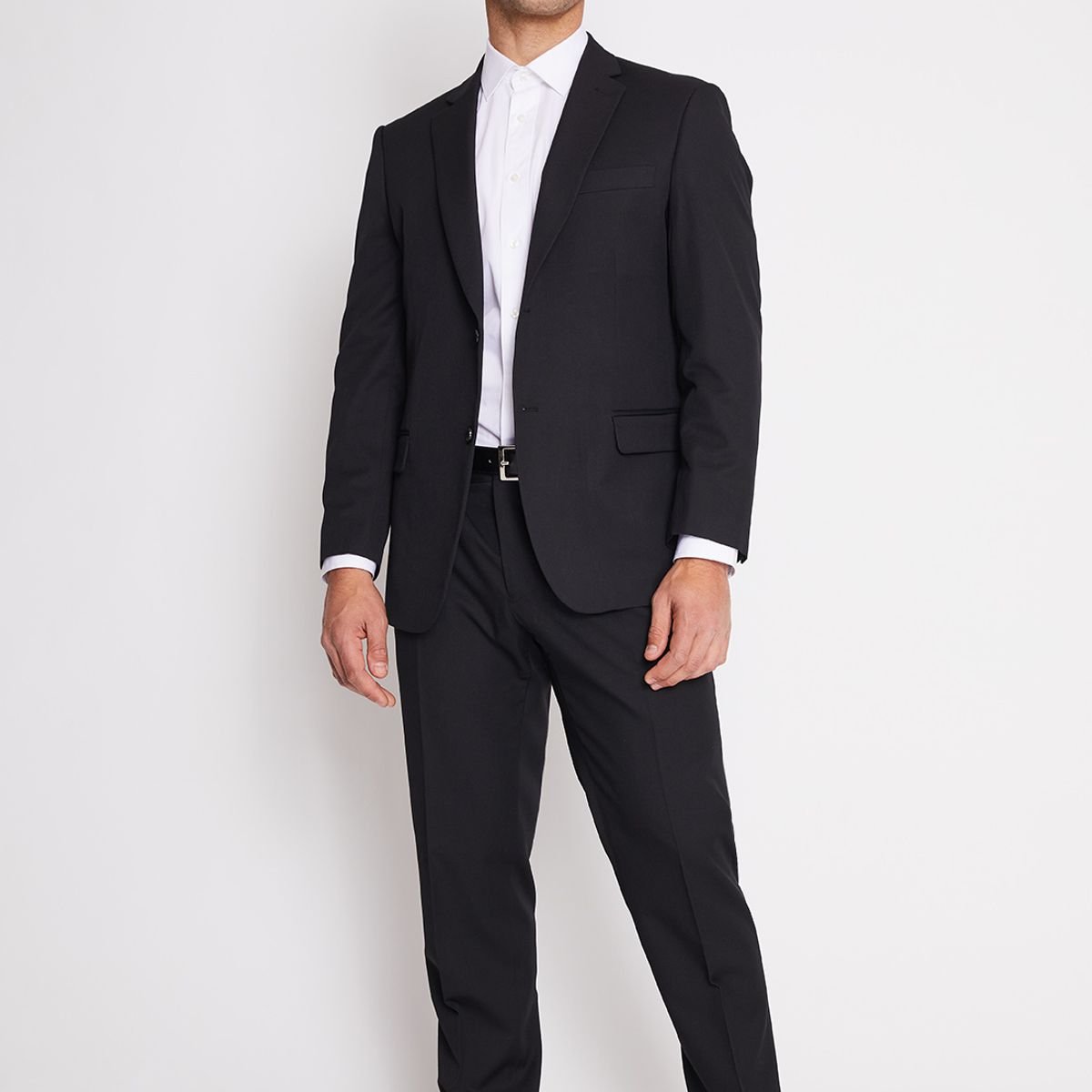 MAVIANNI - Traje Formal Hombre Regular Twill Negro