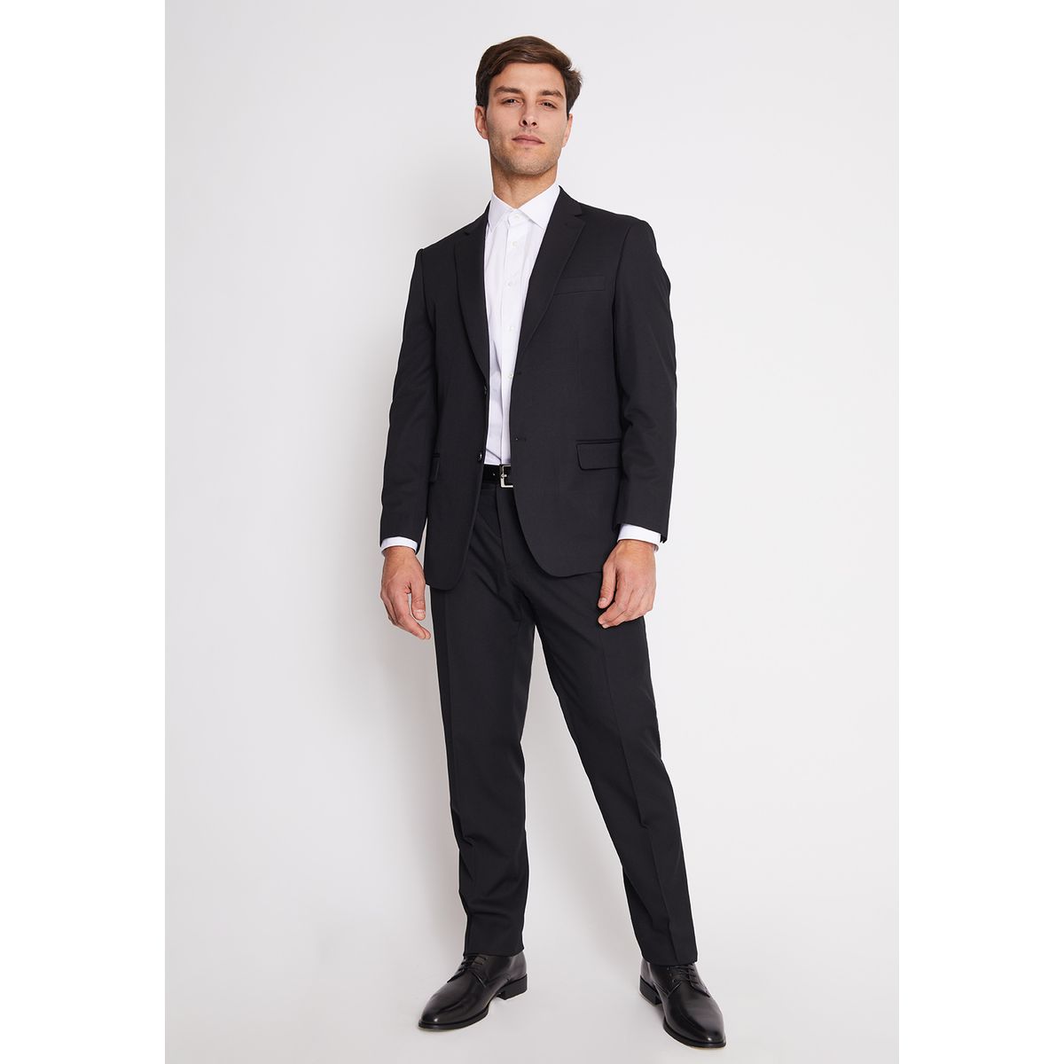 MAVIANNI - Traje Formal Hombre Regular Twill Negro