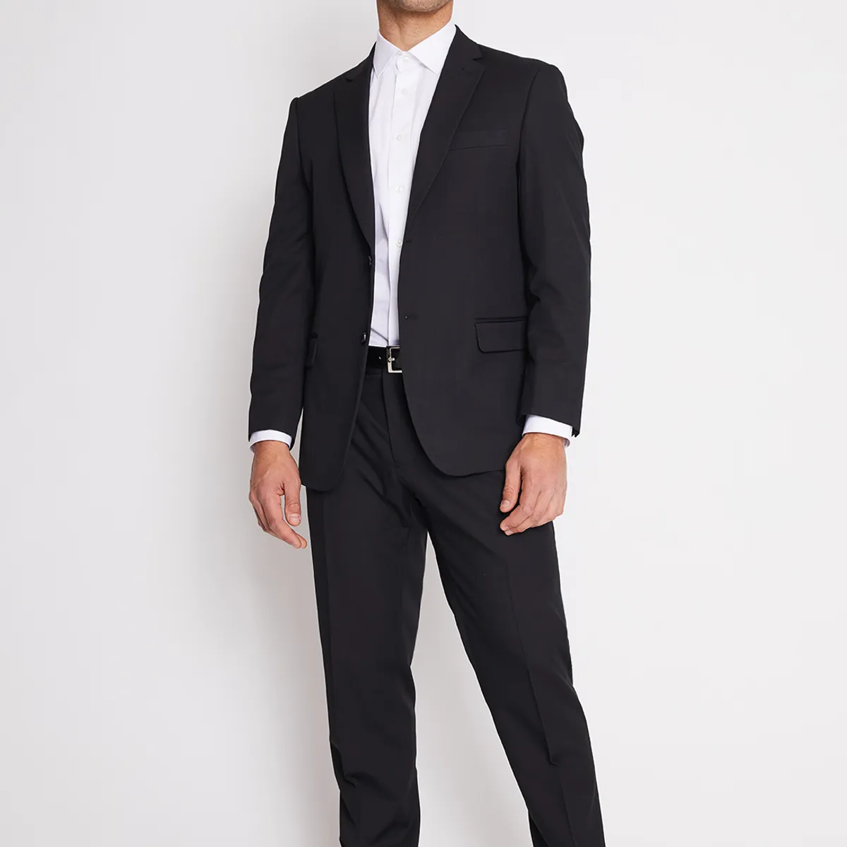 MAVIANNI - Traje Formal Hombre Regular Twill Negro