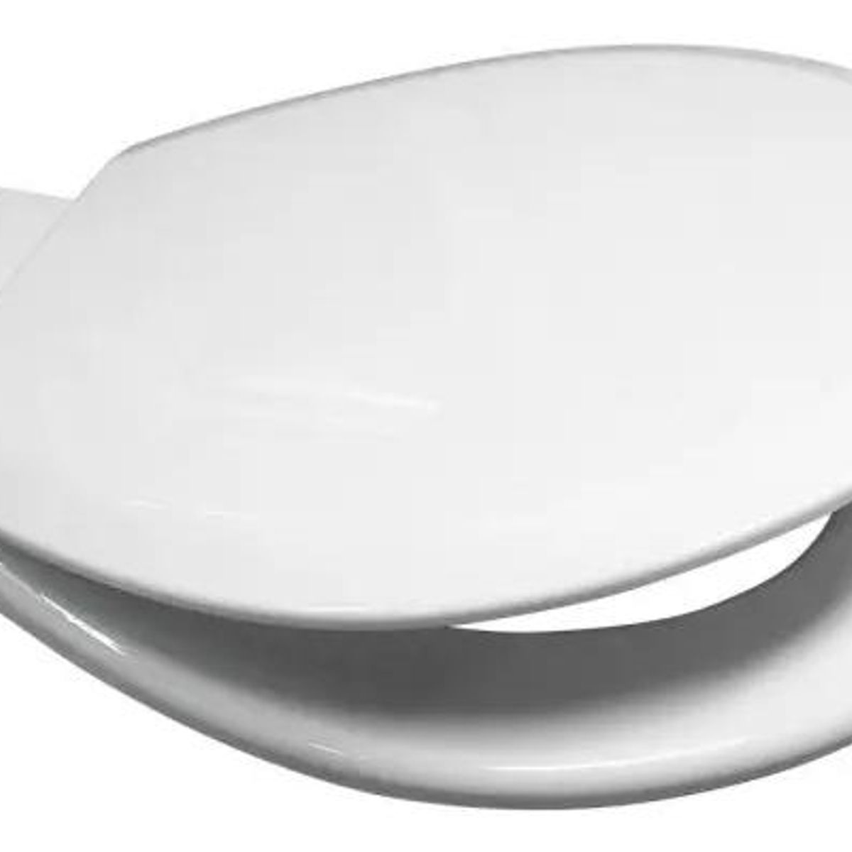 GENERICO - Asiento Tapa WC Redondo Blanco 40x37cm