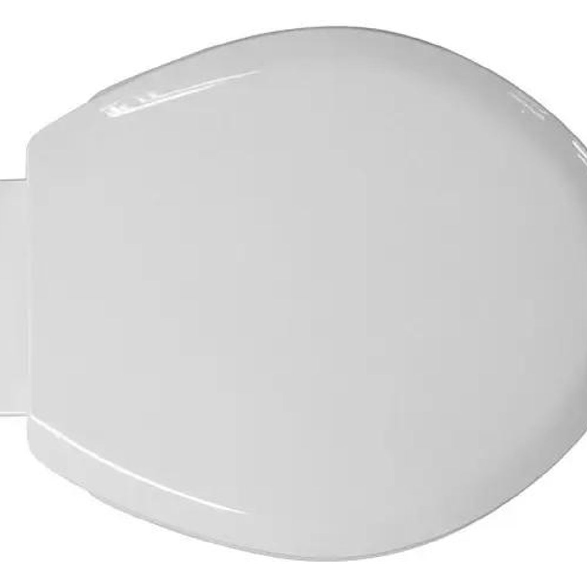 GENERICO - Asiento Tapa WC Redondo Blanco 40x37cm