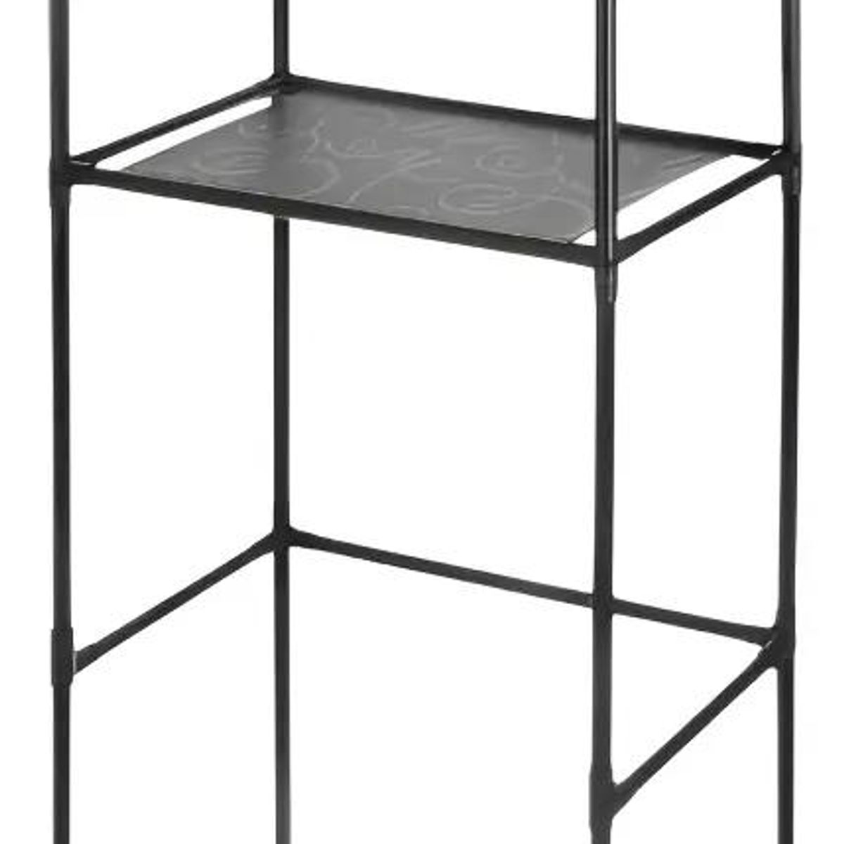 GENERICO - Organizador de baño 3 niveles blanco y negro