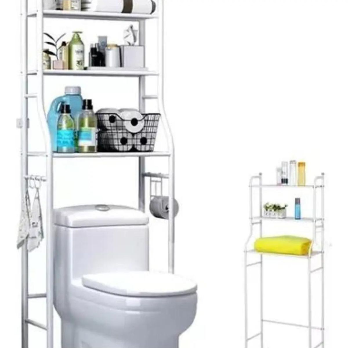 GENERICO - Organizador de baño 3 niveles color blanco