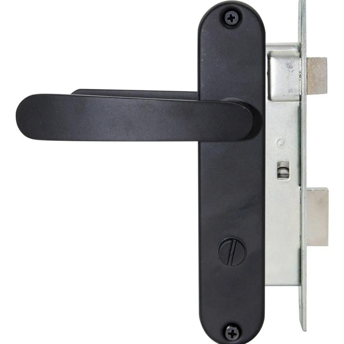 GENERICO - Cerradura de embutir para baño color negro