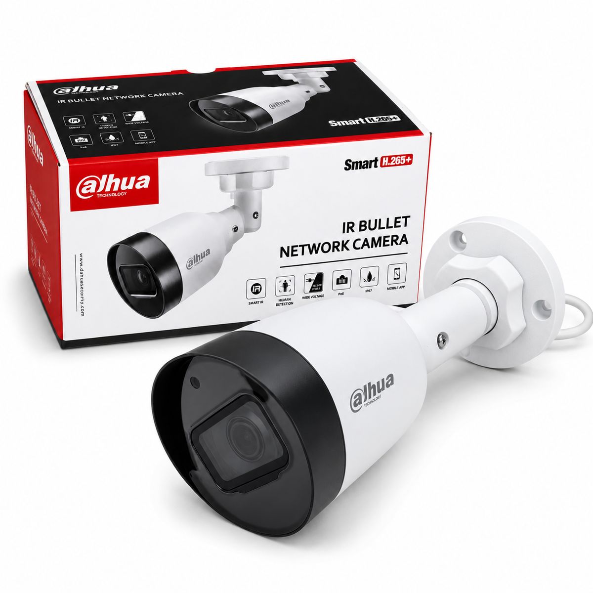 DAHUA - Cámara De Seguridad IP Bala Dahua 2mp Full Hd Lente 2.8mm