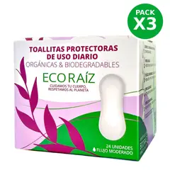 ECORAIZ - Pack Protectores diarios biodegradables