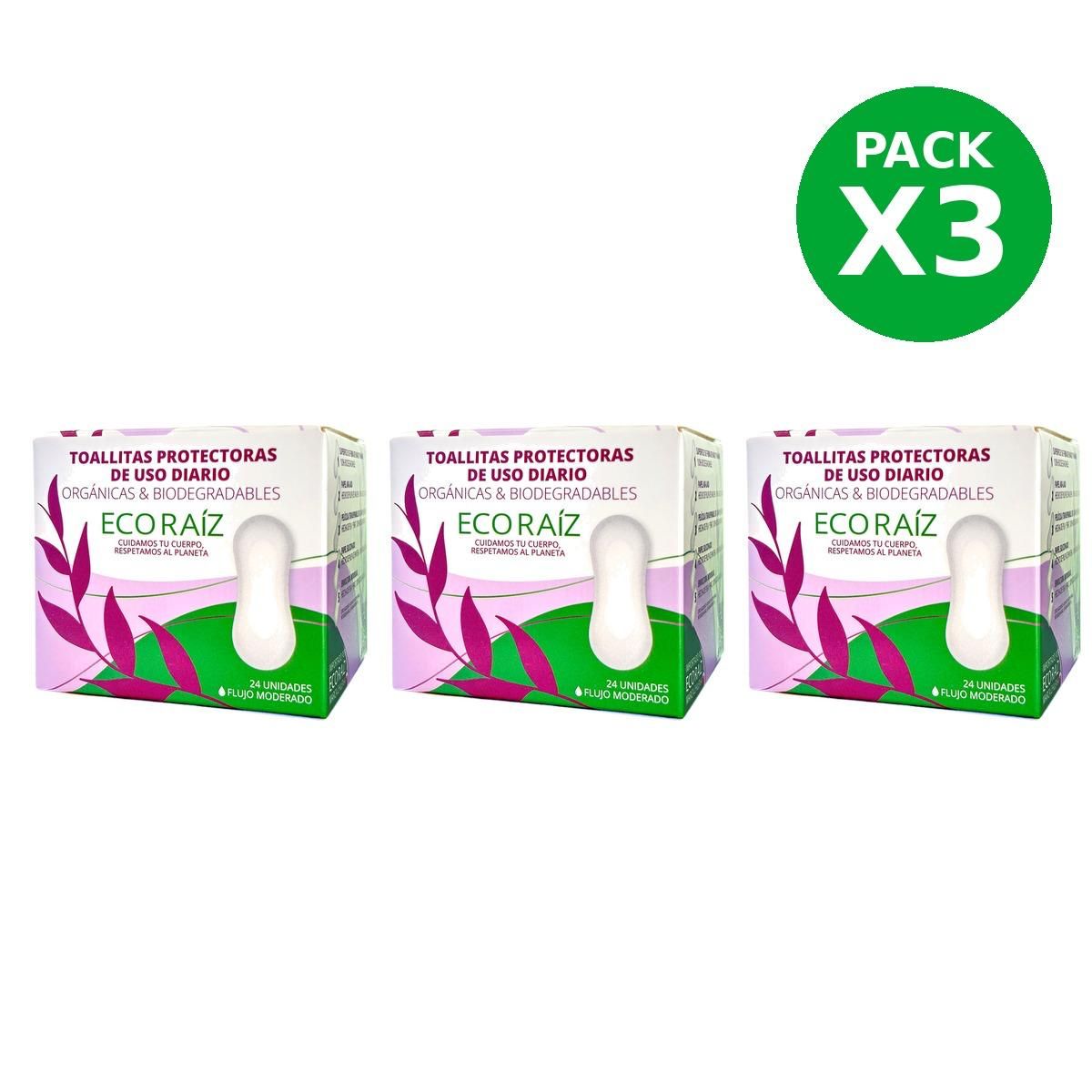 ECORAIZ - Pack Protectores diarios biodegradables