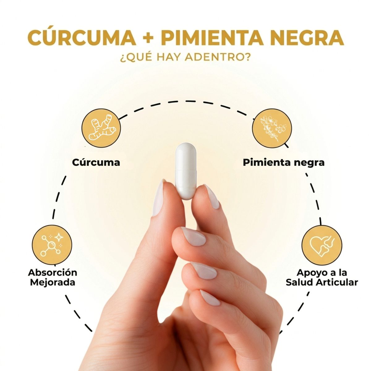 EMETRES - Pack 2 Cúrcuma + Pimienta Negra Nutrilife+ 120 Cápsulas