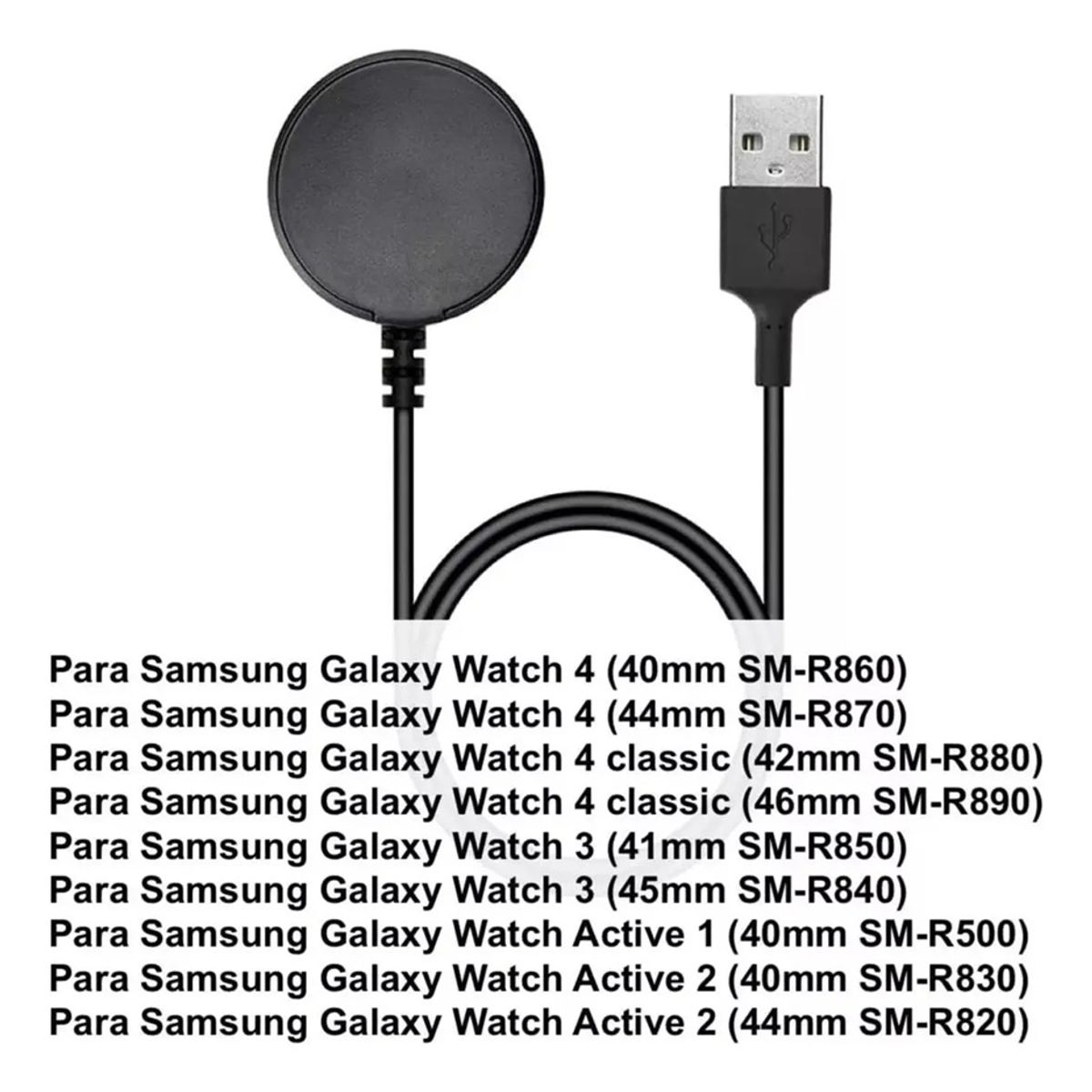 GENERICO - Cable + Base De Carga Para Reloj Samsung Galaxy Watch 4 Y 3