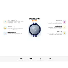 GENERICO - Protector Carcasa + Vidrio Samsung Galaxy Watch 7 44mm