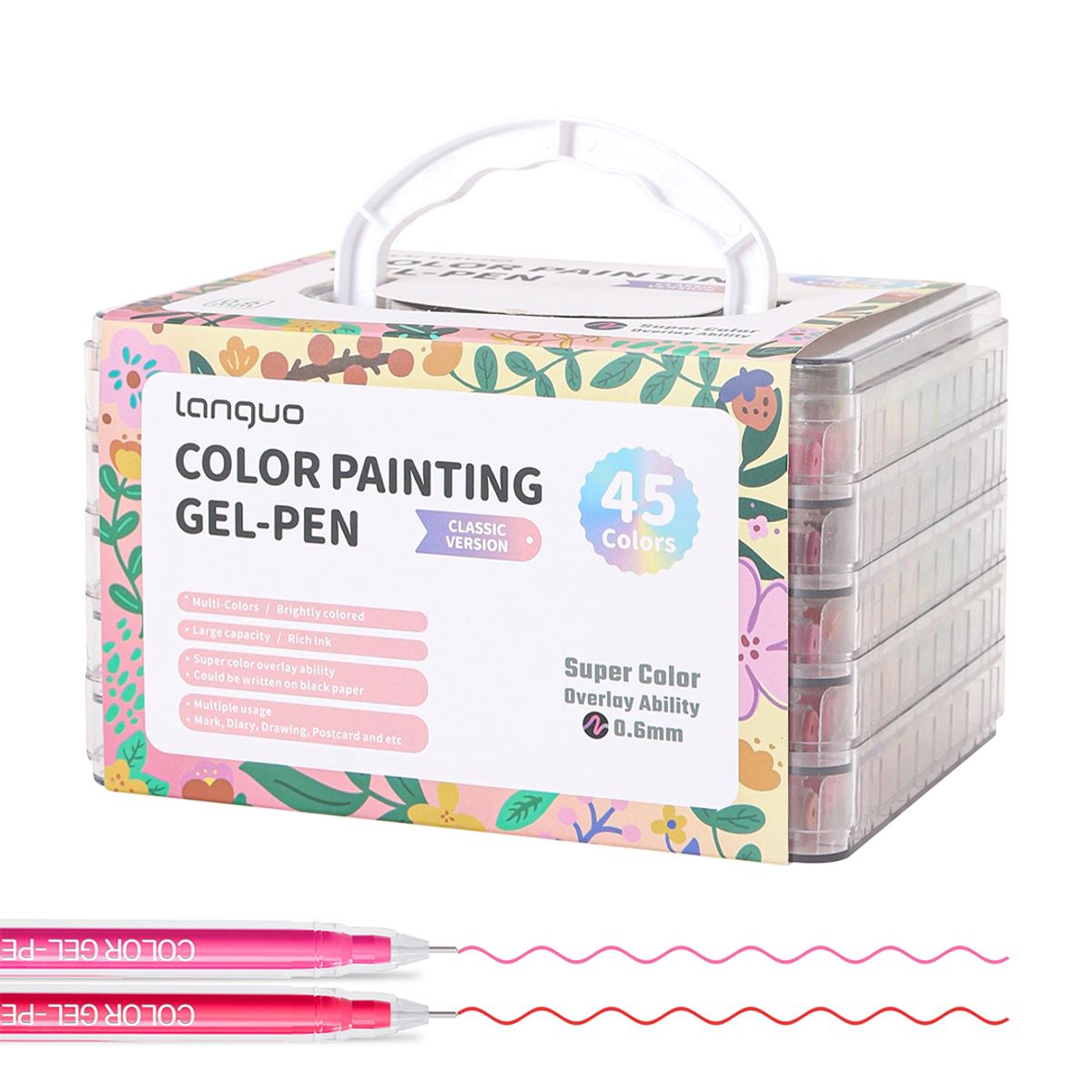 LANGUO - Set Lápices Gel 45 Colores -  Languo